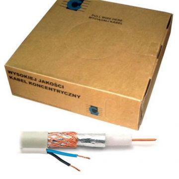 Cablu coaxial RG59 Cabletech, 2 x 0.35 mm, 100 m Cablu coaxial RG59 Cabletech, 2 x 0.35 mm, 100 m
