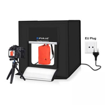 Cablu de incarcare PU2002EU Puluz cu Adaptor de Reglare a Intensitatii, Pentru Corturi Foto/Video de 60 cm, Negru