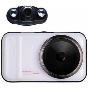 Camera Auto iUni Dash 66H cu DVR, Full HD, LCD 3inch, WDR, Infrarosu, Dual camera