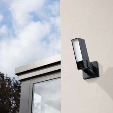 Camera de supraveghere cu sirena Netatmo Smart, Exterior, Control Wi-Fi, Detectare persoane / masini / animale, Compatibila cu iOS si Android