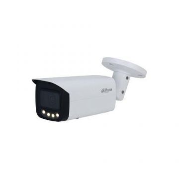 Camera de supraveghere Dahua IPC-HFW5449T-ASE-LED-0360B, IP, Bullet, 4MP, 3.6mm, IR 60m, Full Color WizMind, Microfon, PoE (Alb)