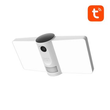 Camera de supraveghere smart Laxihub F1 FloodLight, Exterior, 1080p, Control Wi-Fi, Senzor miscare, Compatibila cu iOS si Android