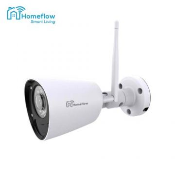 Camera de supraveghere wireless Homeflow C-6003, Exterior, Detectie miscare, Night Vision (Alb) Camera de supraveghere wireless Homeflow C-6003, Exterior, Detectie miscare, Night Vision (Alb)