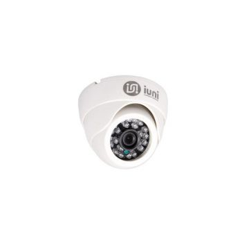 Camera Supraveghere iUni ProveCam 08E, Senzor CCD Sony, 520 linii TV, 24 leduri IR, lentila 3.6mm, Antivandal (Alb)