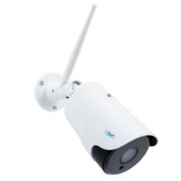 Camera supraveghere video PNI House IP52 2MP, 1080P, wireless cu IP de exterior si interior, slot microSD, mod noapte (Alb)
