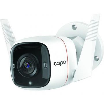 Camera Supraveghere Video TP-LINK Tapo C310 ver. 1.0, IP66, IR 30 m, lentila fixa 4 mm, 3 Mpx, RJ-45 + wireless, microfon (Alb)