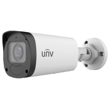 Camera supraveghere video Uniview IP, Rezolutie 2 MP, Lentila 2.8-12 mm, AutoFocus, Distanta IR 50 m, Microfon integrat (Alb)
