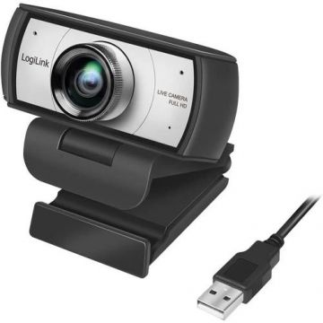 Camera Web Logilink UA0377, Full-HD, USB, unghi vizualizare 120 grade