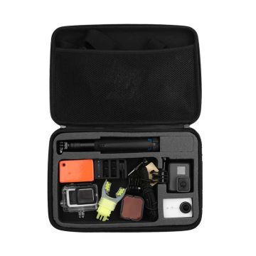 Geanta transport Telesin Large Storage Bag pentru camere GoPro si accesorii, Negru