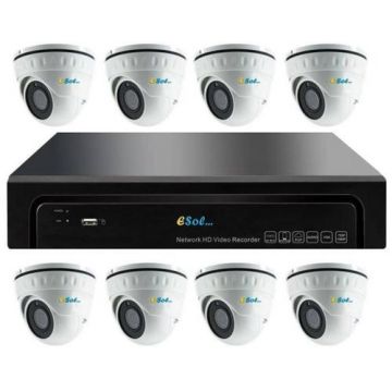 Kit Supraveghere Video Esol EN208-4(D)40, NVR 8 canale + 8 Camere Video Kit Supraveghere Video Esol EN208-4(D)40, NVR 8 canale + 8 Camere Video