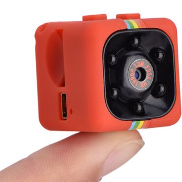 Mini Camera Spion iUni SQ11, Full HD 1080p, Audio Video, Night Vision, Red