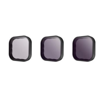 Set 3 filtre lentila ND Telesin pentru camera video sport GoPro Hero9/10/11 Black, Negru