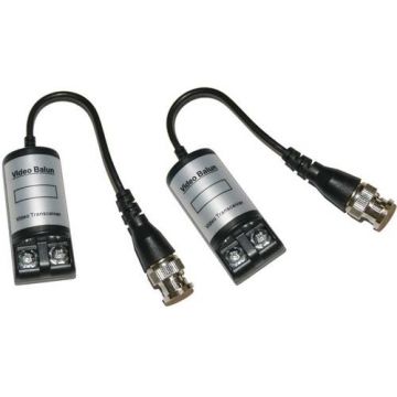 Set adaptori PNI CCTV 201C Video Balun Pasiv BNC pe fir 600m pentru cablu CAT5