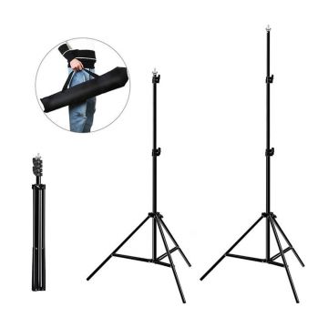 Set stativ si fundal pentru studio foto PKT5205 Puluz, 200x300cm, Multicolor