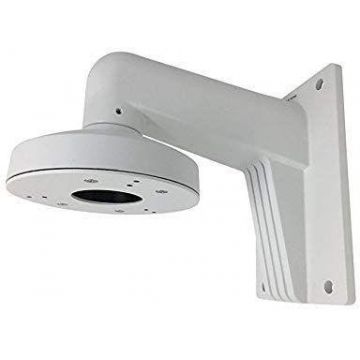 Suport de montaj pe perete cu doza de conexiuni Hikvision DS-1273ZJ- 130B-TRL, aluminiu (Alb)