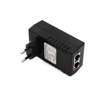 Sursa de alimenare POE 0.3A 48V; STD-POE4803-A, 100-240V 50/60Hz, POE input RJ45/100M speed, 16.8W, , dimensiuni: 90 x 52 x 53mm