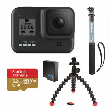 GoPro Camera de Actiune HERO 8 Black 4K60 Bundle