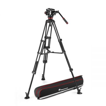 Manfrotto MVK504XTWINMA Kit Trepied video cu spreader de mijloc