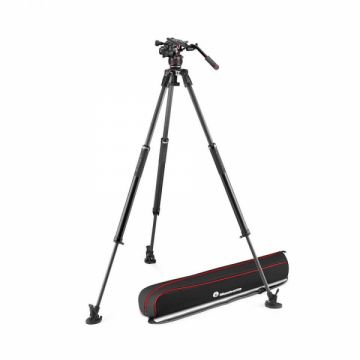 Manfrotto Nitrotech 612 635 Trepied video Fast Single Carbon
