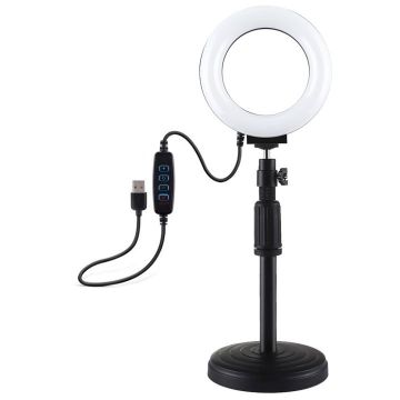 Accesoriu Camera Video de Actiune cu Baza Ajustabila, Lumina reglabila pentru Foto/Video, Negru Accesoriu Camera Video de Actiune cu Baza Ajustabila, Lumina reglabila pentru Foto/Video, Negru