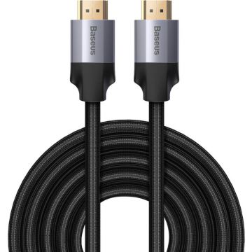 Cablu video Baseus Enjoyment, HDMI Male - HDMI Male, v2.0, 5m, negru-gri