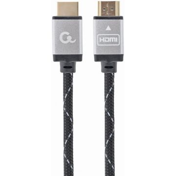 Cablu video Gembird HDMI Male - HDMI Male, 7.5m, negru-gri Cablu video Gembird HDMI Male - HDMI Male, 7.5m, negru-gri