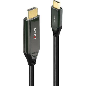 Cablu video LINDY USB Tip-C Male - HDMI Male, 2m, negru