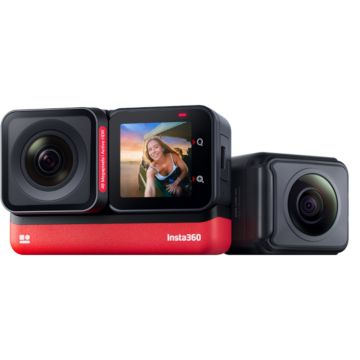 Camera video actiune Insta360 ONE RS Twin Edition Black-Red Camera video actiune Insta360 ONE RS Twin Edition Black-Red