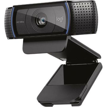 Camera Web C920S Senzor 1080p Full-HD 1920 x 1080 Microfon Stereo USB 2.0 Negru