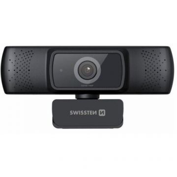 Camera web FHD 1080P Full HD Microfon Negru