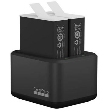 Incarcator Dublu H10B 2 Acumulatori Enduro 1720mAh Port USB Indicator LED Negru Incarcator Dublu H10B 2 Acumulatori Enduro 1720mAh Port USB Indicator LED Negru