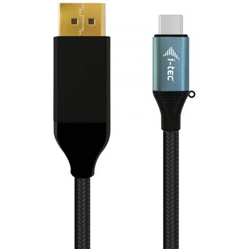 Cablu video iTec USB Male tip C - DisplayPort Male, 1.5m, negru, 4K 60Hz