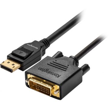 Cablu video Kensington K33023WW DisplayPort Male - DVI-D Male, 1.8m, negru
