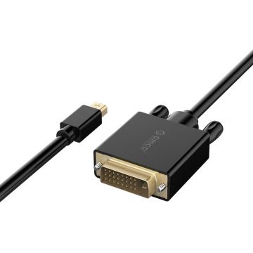 Cablu video Orico Mini DisplayPort Male - DVI Male, 2m, negru