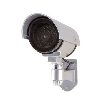 Camera de securitate falsa Logilink SC0204, lumina intermitenta rosie, AA (Argintiu)