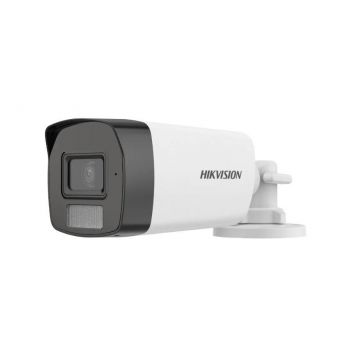 Camera de supraveghere 5 MP, lentila 2.8mm, IR 40m, Lumină Albă 40m, Microfon - Hikvision - DS-2CE17K0T-LFS-2.8mm