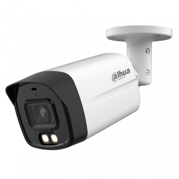 Camera de supraveghere, 5 MP, lentila 3.6 mm, IR 40 m, lumina alba, microfon - Dahua HAC-HFW1509TLM-IL-A-0360B-S2 Camera de supraveghere, 5 MP, lentila 3.6 mm, IR 40 m, lumina alba, microfon - Dahua HAC-HFW1509TLM-IL-A-0360B-S2