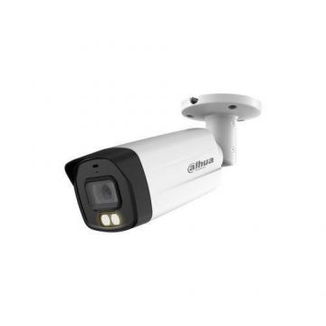 Camera de supraveghere Dahua HAC-HFW1509TM-IL-A-0280B, Lentila 2.8mm, IR 40 m, IP67 (Alb/Negru)