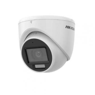 Camera de supraveghere Dual Light, 5MP, lentila 2.8mm, IR 30m, WL 20m, Microfon - Hikvision - DS-2CE76K0T-LMFS-2.8mm