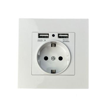 Camera spion WiFi ascunsa in priza SS-IP105W, 12 MP, detectia miscarii, slot card, 2x USB