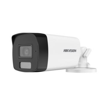 Camera supraveghere exterior Hikvision Smart Hybrid Light DS-2CE17D0T-LFS(2.8MM), 2 MP, IR 40 m, lumina alba 40 m, 2.8 mm