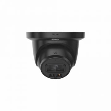 Camera supraveghere exterior IP cu iluminare duala Dahua WizSense IPC-HDW2549TM-S-IL-0280B-BLACK 5 MP, 2.8 mm, IR/ lumina alba 30 m, slot card, microfon, PoE, negru