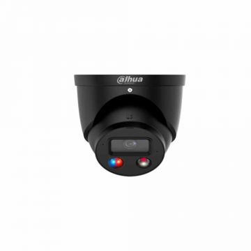 Camera supraveghere IP Dome cu iluminare duala Dahua WizSense IPC-HDW3549H-AS-PV-0280B-S4-BLACK, 5 MP, IR 30, 2.8 mm, microfon, slot card, PoE, negru