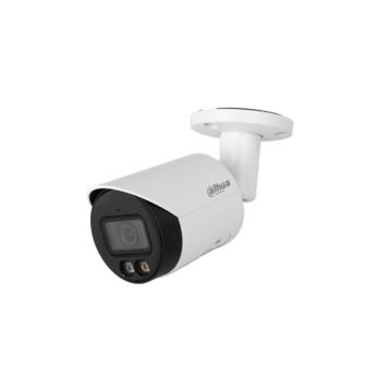 Camera supraveghere exterior IP cu iluminare duala Dahua WizSense IPC-HFW2549S-S-IL-0280B, 5MP, 2.8 mm, IR / lumina alba 30 m, microfon, slot card, PoE