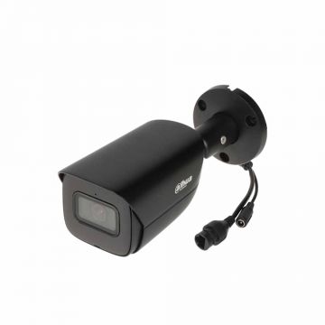 Camera supraveghere exterior IP Dahua WizSense IPC-HFW2541E-S-0280B-BLACK 5 MP, 2.8 mm, IR 30 m, microfon, slot card, PoE, negru