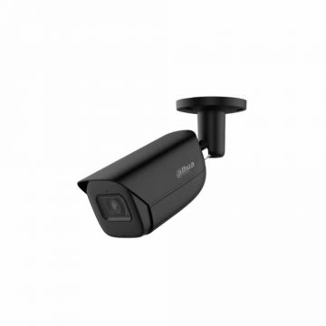 Camera supraveghere exterior IP Dahua WizSense IPC-HFW3841E-AS-0280B-S2-BLACK, 8 MP, IR 30 m, 2.8 mm, slot card, microfon, PoE, negru