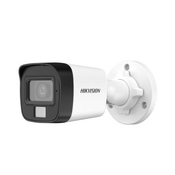 Camera supraveghere exterior mini Hikvision Smart Hybrid Light DS-2CE16D0T-LFS(2.8MM), 2 MP, IR 30 m, lumina alba 20 m, 2.8 mm