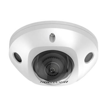 Camera supraveghere IP Mini Dome WiFi Acusense Hikvision DS-2CD2543G2-IS28, 4 MP, 2.8 mm, IR 30 m, PoE, slot card