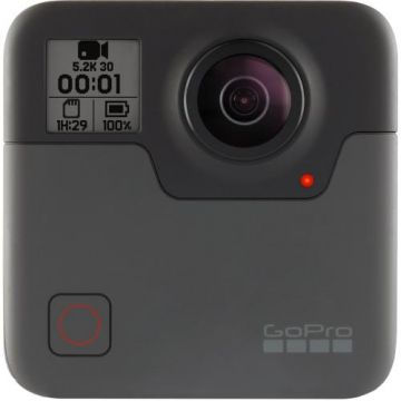 Camera Video de Actiune GoPro Fusion 360, Filmare 5.2K, Waterproof, Wi-Fi (Negru)