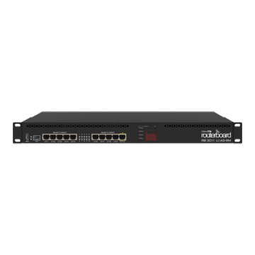 Router 10 x Gigabit, 1 x SFP, 1 x PoE, RouterOS L5, 1U - Mikrotik RB3011UiAS-RM Router 10 x Gigabit, 1 x SFP, 1 x PoE, RouterOS L5, 1U - Mikrotik RB3011UiAS-RM